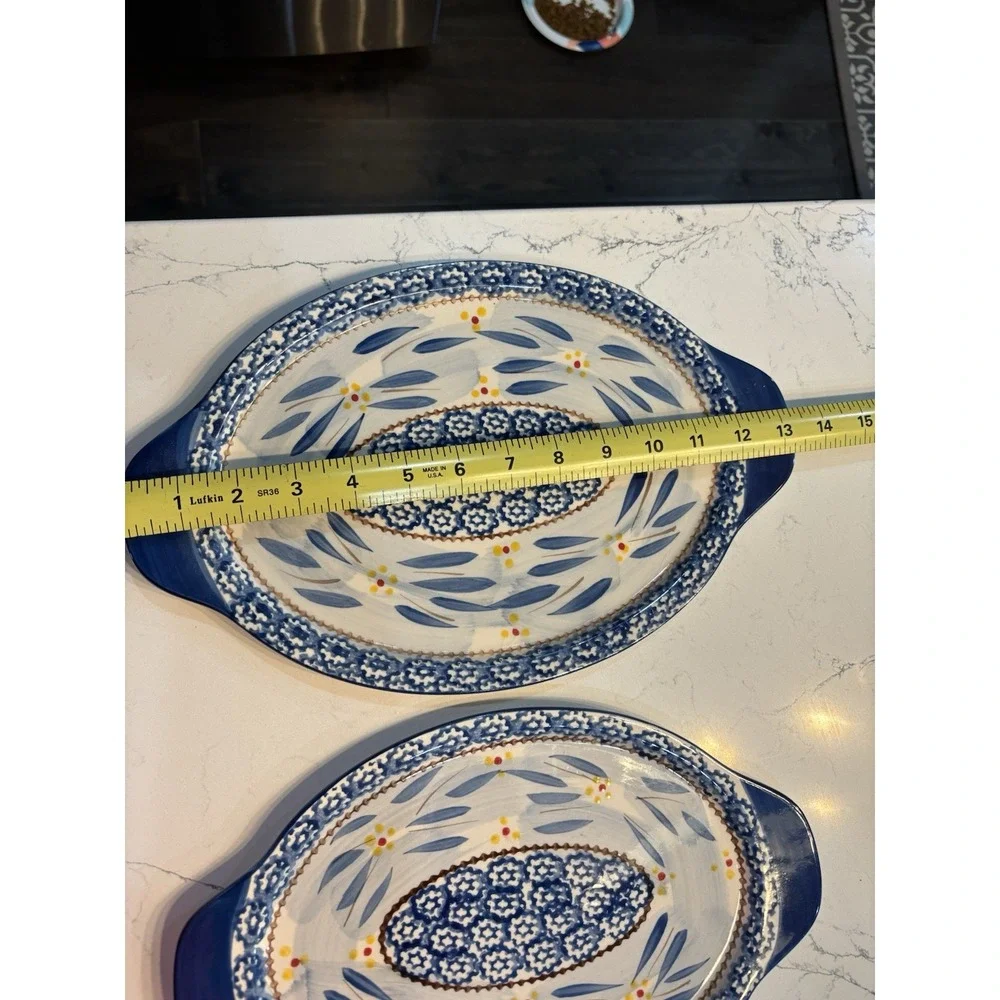 5- Temptations by Tara Old World  Ceramic Oval/Round Serving Platters